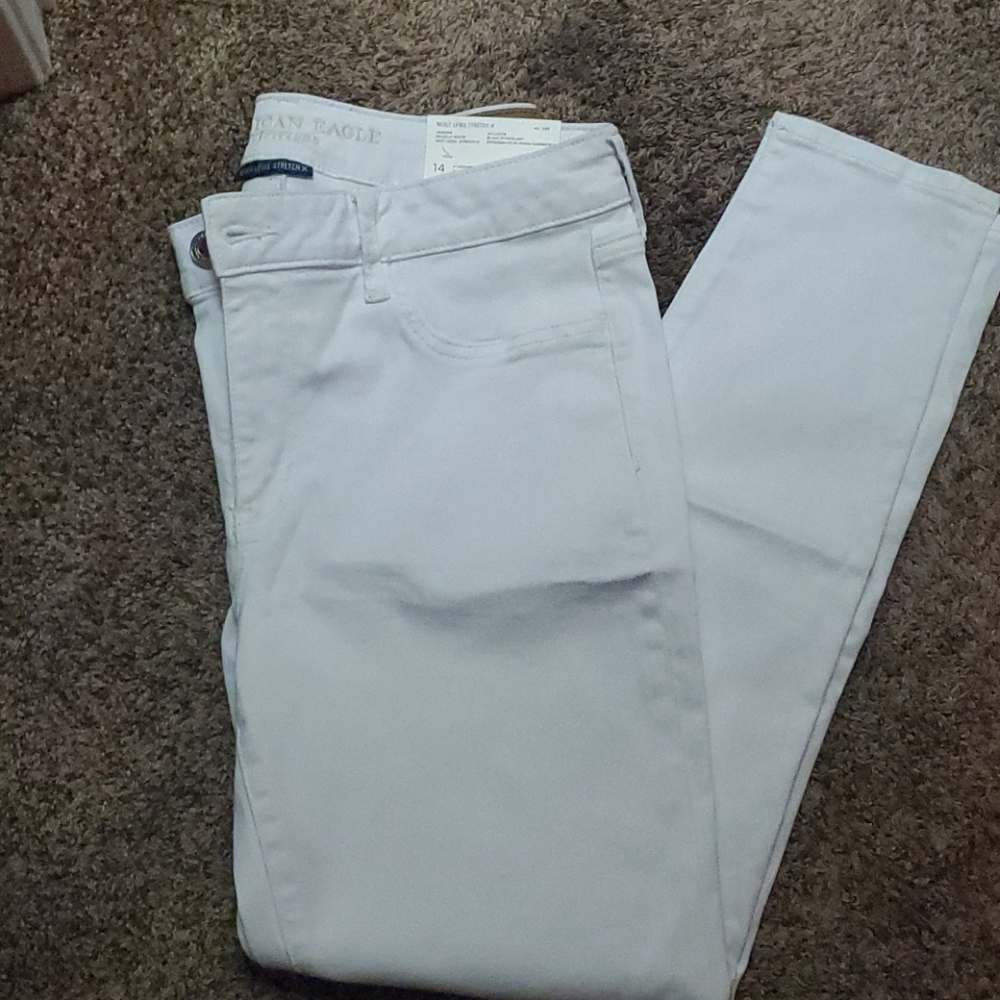 White American Eagle Jeggings
